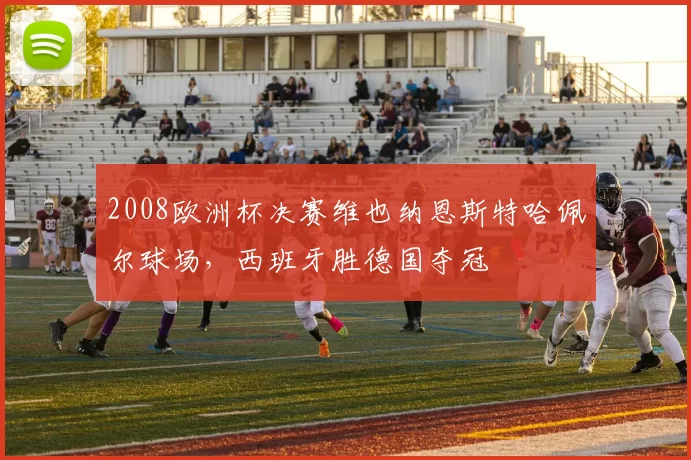 2008欧洲杯决赛维也纳恩斯特哈佩尔球场，西班牙胜德国夺冠